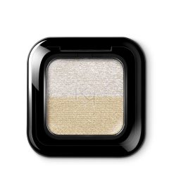 KIKO Milano New Bright Duo Eyeshadow 01 Metallic White / True Gold New